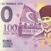 ERZURUM TEMMUZ 2019-1 0 euro souvenir banknote turkey