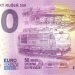 Elektrický rušeň 350 2024-3 0 euro souvenir bankovka slovensko