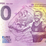 Emil Zátopek 2022-1 0 euro souvenir bankovka ceska republika