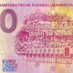 Erste Gesamtdeutsche Fussballmannschaft 2020-23 0 euro souvenri banknote schein