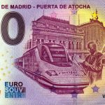 Estación de Madrid – Puerta de Atocha 2022-1 0 euro souvenir banknote spain