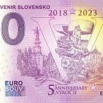 Euro Souvenir Slovensko 2018-2023 2023-7 0€ bankovka 5 vyrocie
