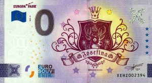Europa Park 2022-8 Josefina 0 euro souvenir banknotes germany