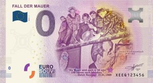 Fall der Mauer 2019-1 zero euro souvenir 0 € banknotes