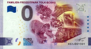 Familein-Freizeitpark Tolk-Schau 2024-1 0 euro souvenir banknotes germany
