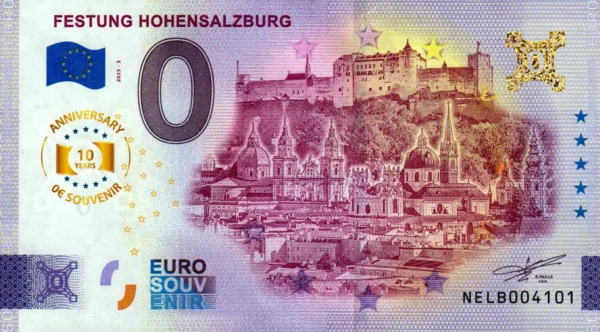 Festung Hohensalzburg 2025-3 0 euro souvenir austria anniversary 10
