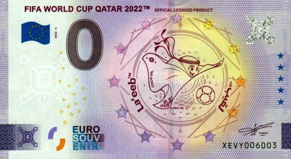 Fifa World Cup Qatar 2022 2022-2 0 euro souvenir germany banknotes