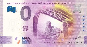 Filitosa Musée et Site Préhistorique Corse 2021-2 0 euro souvenir banknotes france