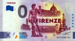 Firenze 2025-2 0 euro souvenir banknotes italy