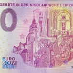 Friedensgebete in der Nikolaikirche Leipzig 2021-51 0 euro souvenir banknotes germany schein