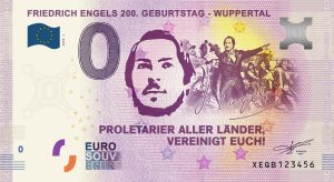 Friedrich Engels 200. Geburtstag – Wuppertal 2020-1 0 euro souvenir banknote germany