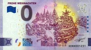 Frohe Weihnachten 2022-2 0 euro souvenir banknote germany