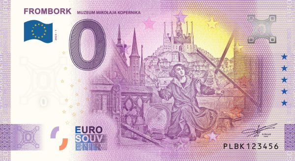 Frombork 2023-1 muzeum mikolaja kopernika 0 euro souvenir poland
