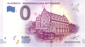 Gladbeck-Wasserschloss Wittringen 2018-1 billet souvenir 0 euro