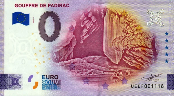 Gouffre de Padirac 2025-2 0 euro souvenir france