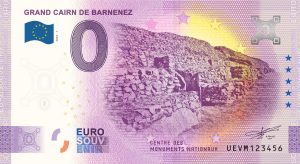 Grand Cairn de Barnenez 2023-1 0 euro souvenir france banknotes