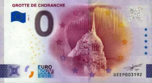 Grotte de Choranche 2025-2 0 euro souvenir banknotes france