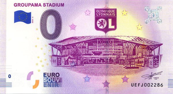 Groupama Stadium 2018-3 olympique lyonnais zero euro 0 souvenir
