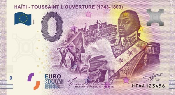 Haiti – Toussaint L´Ouverture 2019-1 0 euro souvenir banknote