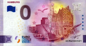 Hamburg 2025-5 0 euro souvenir germany banknotes