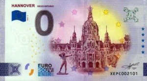 Hannover 2024-5 0 euro souvenir banknote germany Neues Rathaus