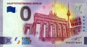 Hauptstadtmarke Berlin 2023-1 0 euro souvenir germany banknotes