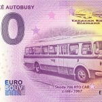 Historické autobusy 2023-1 0 euro souvenir bankovka slovensko