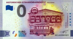 Historisches Strassenbahndepot 2024-1 0 euro souvenir banknotes germany