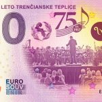 Hudobné leto Trenčianske Teplice 2020-2 0 euro souvenir bankovka slovensko