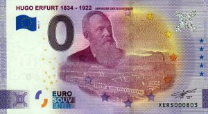 Hugo Erfurt 1834-1922 2021-2 0 euro souvenir banknote germany