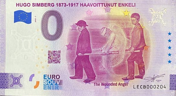 Hugo Simberg 1873-1917 Haavoittunut Enkeli 2022-1 0 euro finland banknotes