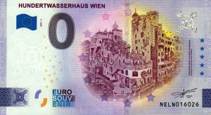 Hundertwasserhaus Wien 2023-2 0 euro souvenir austria banknotes