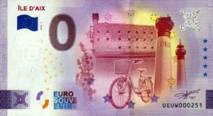 Ile D'Aix 2025-1 0 euro souvenir banknotes france