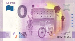Ile d'Aix 2022-1 0 euro souvenir banknotes france
