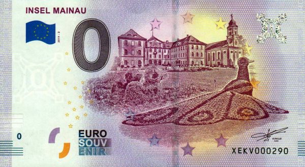 Insel Mainau 2019-2 0 euro souvenir germany