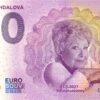 Jiřina Bohdalová 2021-1 0 euro souvenir bankovka ceska republika
