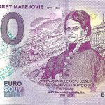 Jozef Dekret Matejovie 2019-1 0 euro souvenir bankovka slovensko pečiatka