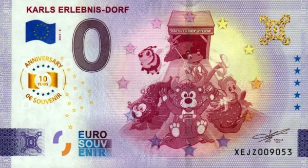 Karls Erlebnis-Dorf 2025-8 0 euro souvenir banknotes anniversary germany