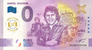 Karol Duchoň 2025-2 0 euro slovensko bankovka anniversary