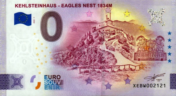 Kehlsteinhaus – Eagle Nest 1834M 2025-1 0 euro souvenir germany