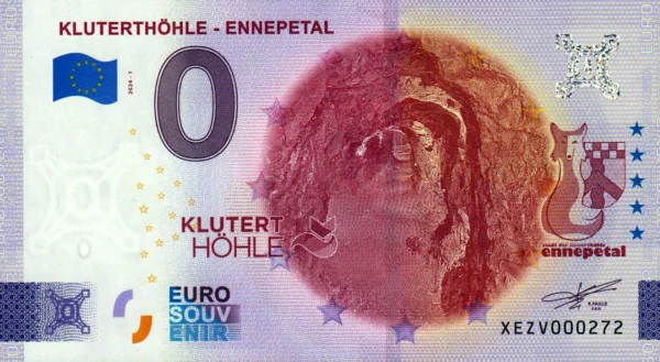 Kluterthohle – Ennepetal 2024-1 0 euro souvenir banknotes germany