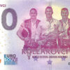 Kollárovci 2025-1 0 euro souvenir bankovka slovensko zlatá prítlač