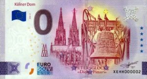 Kolner Dom 2025-8 0 euro souvenir banknotes germany