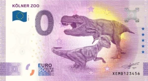 Kolner Zoo 2025-8 0 euro souvenir banknotes germany