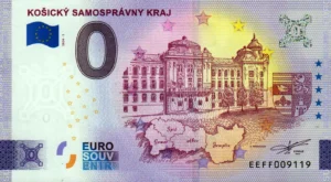 Košický samosprávny kraj 2024-1 0 euro souvenir slovensko bankovka