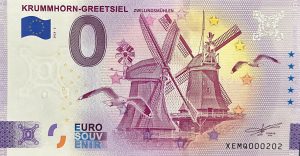 Krummhorn-Greetsiel 2023-2 0 euro souvenir banknotes germany