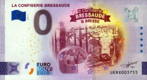 La Confiserie Bressaude 2024-2 0 euro souvenir banknotes france