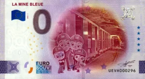 La Mine Bleue 2025-1 0 euro souvenir france banknotes