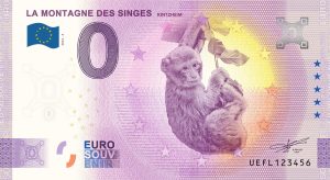 La Montagne des Singes 2022-6 0 euro souvenir banknotes france