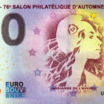 La Poste – 76° Salon Philatélique D´Automne 2023-5 0 euro souvenir banknotes france